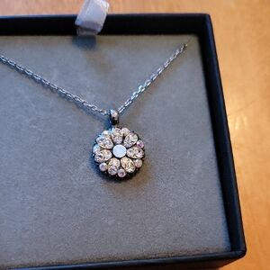 Mariana Silver Floral Necklace